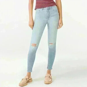 Womens Free Assembly Size 6, 8, 12 High Rise Skinny Jeans Stretch Denim